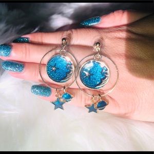 Moon and Star earrings